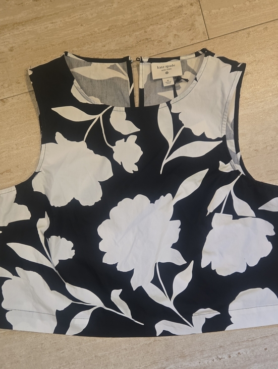 Kate Spade X Target Tops - New Kate Spade New York X Target Black/White Floral Print Sleeveless Blouse
